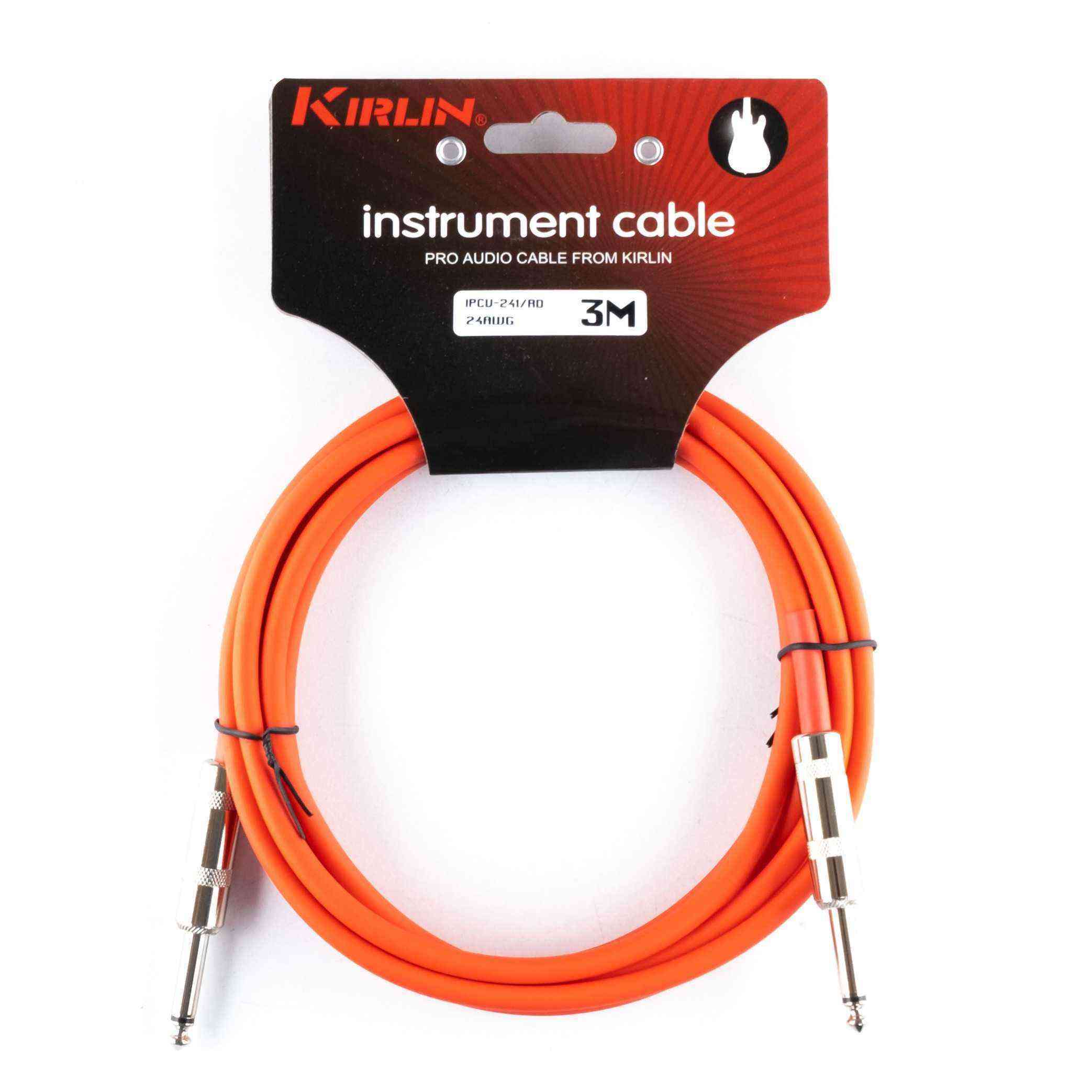 Kirlin Cable IPCV-241RD 3MT Enstruman Kablosu - Kırmızı