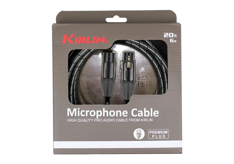 Kirlin Cable MWB-220BEG 3 MT BK Premium Plus Mikrofon Kablosu