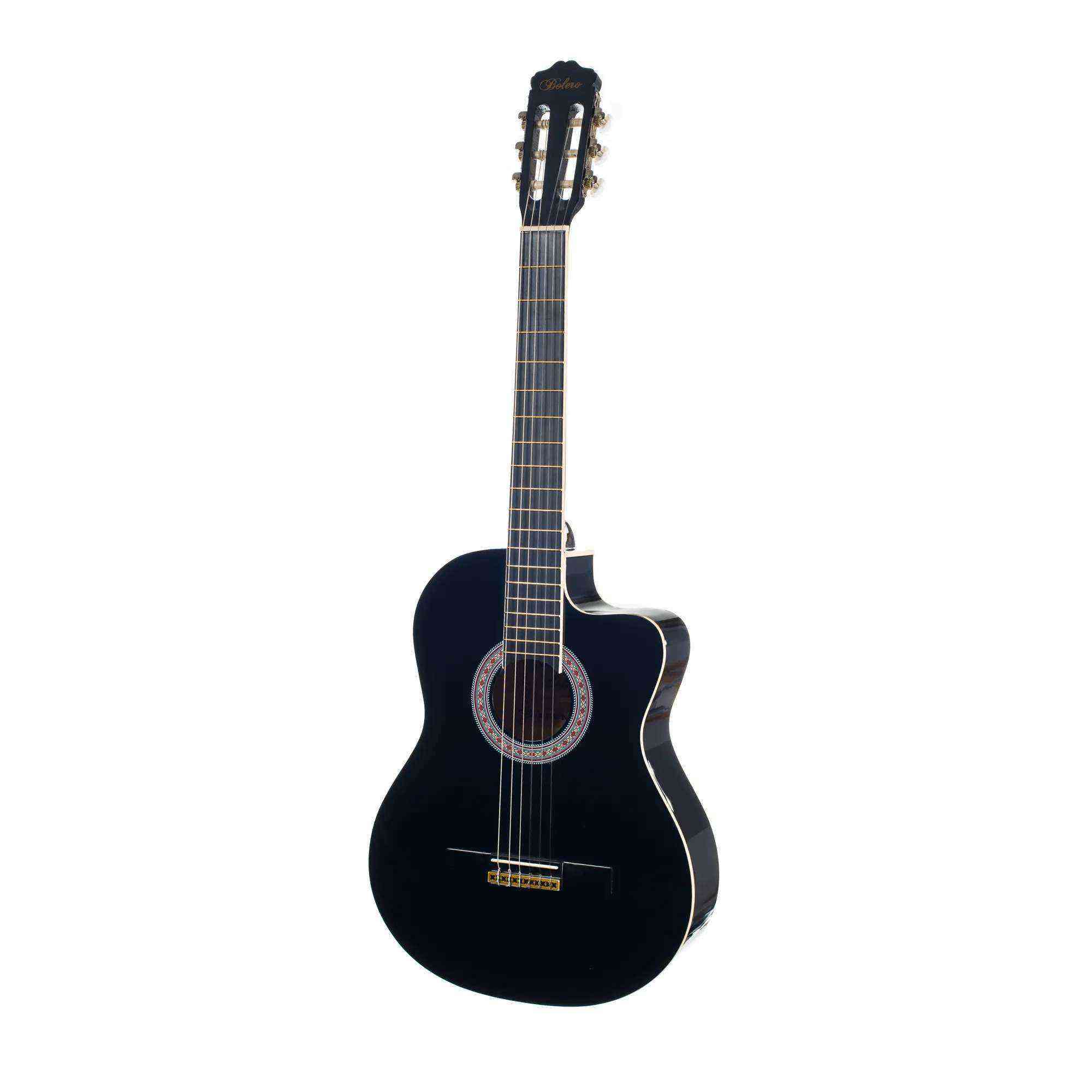 Bolero CB-1 BK CW Kesik Kasa Klasik Gitar- Siyah