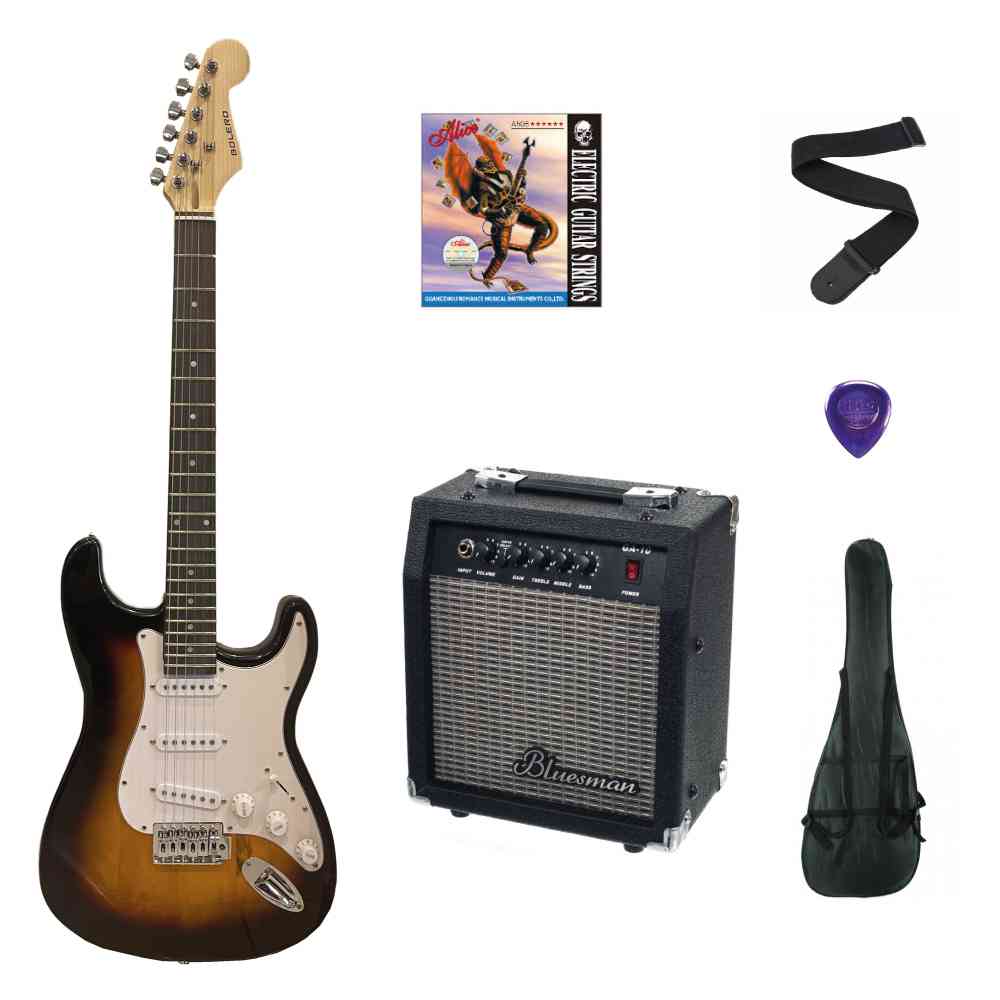 Bolero EG-1 SB Elektro Gitar Set - Tremolo Sunburst