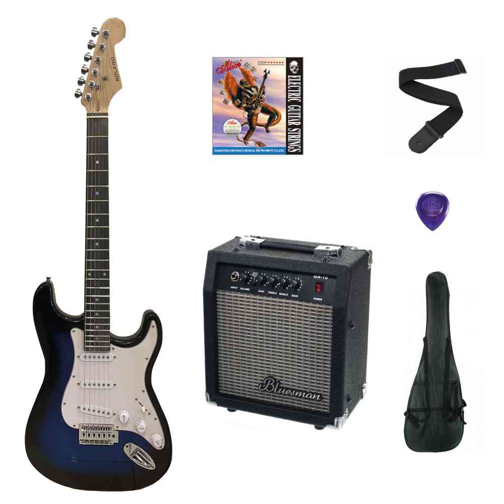 Bolero EG-1 BB Elektro Gitar Set - Tremolo Sunburst